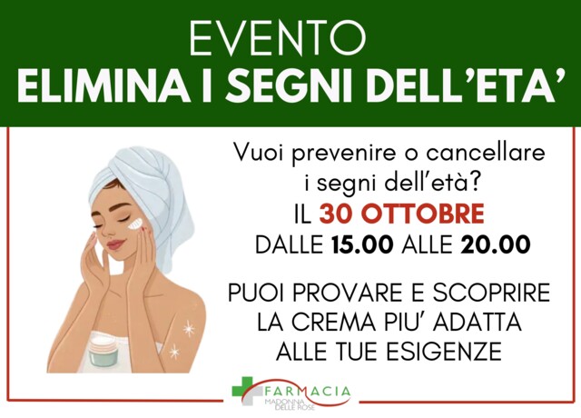 30/10 - ELIMINA I SEGNI DELL'ETA'