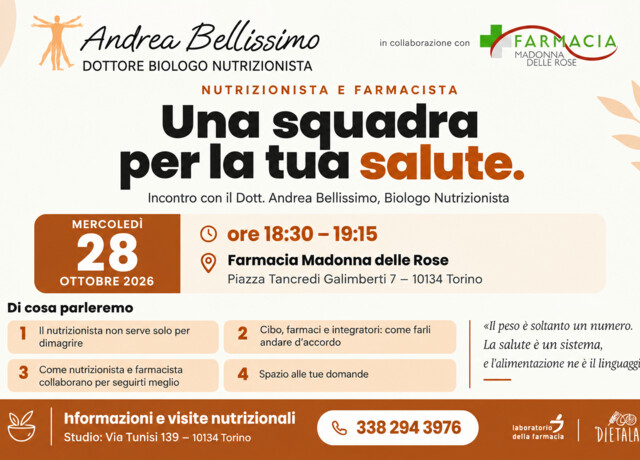 28/10 - UNA SQUADRA PER LA TUA SALUTE
